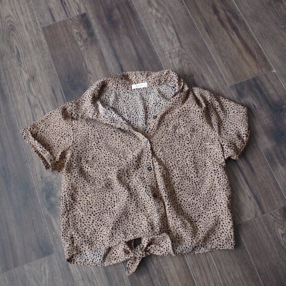 Leopard Print Ladies Blouse By Mod Ref - Picture 4 of 4